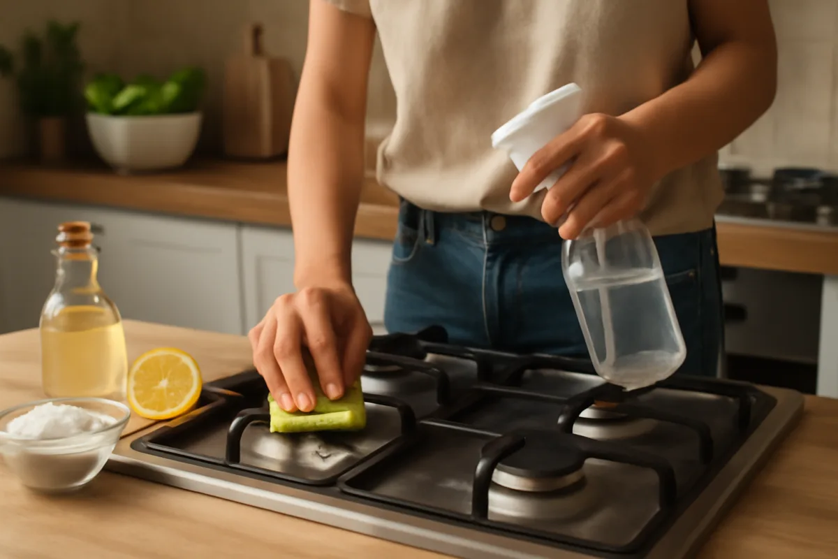 Come lavare il piano cottura senza graffi: i prodotti naturali da preferire in cucina